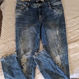 Zara Distressed Skinny Jeans